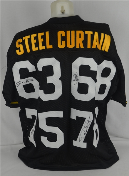 Pittsburgh Steelers Steel Curtain Autographed Jersey