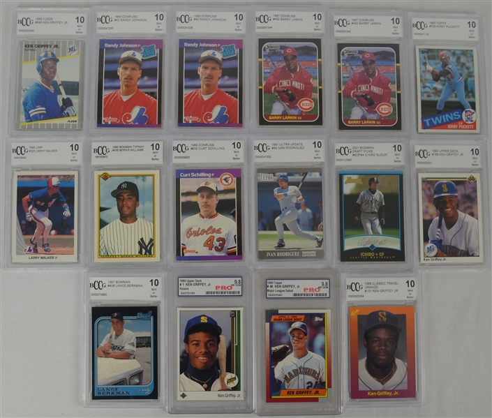 MLB Collection of 16 Beckett Graded Rookie Cards  
