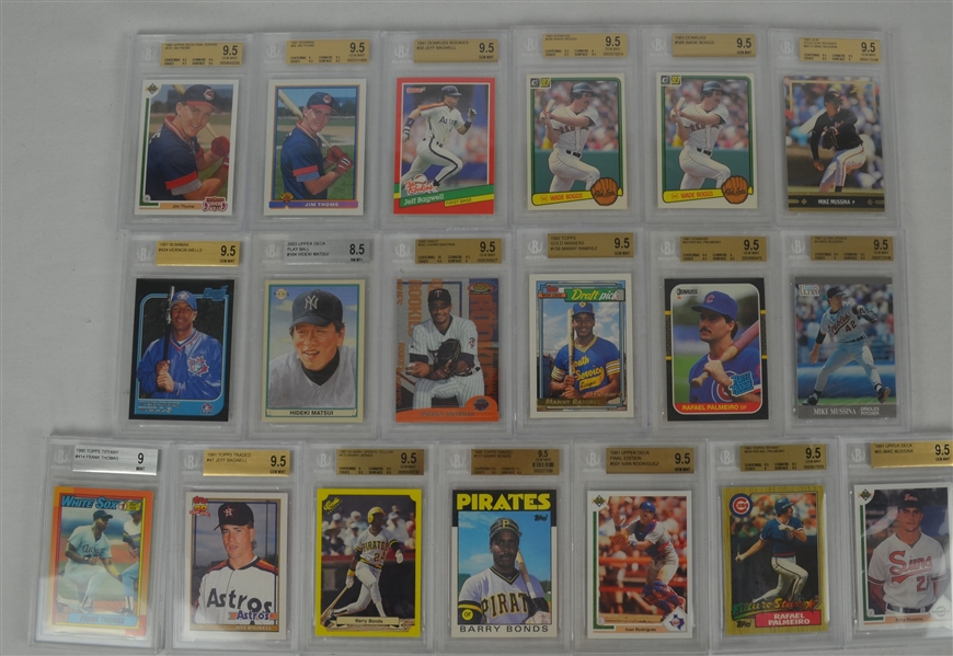 MLB Collection of 19 Graded BGS 9.5 Gem Mint Rookie Cards