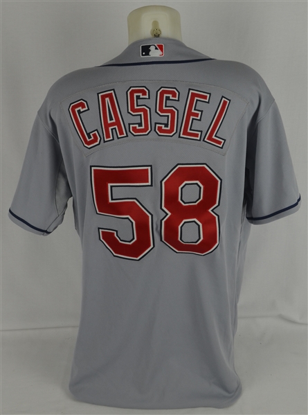 Jack Cassel 2008 Cleveland Indians Professional Model Jersey w/Light Use