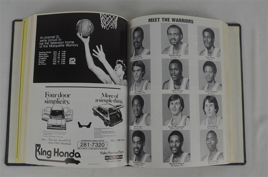 Marquette Warriors Basketball 1978-79 Book