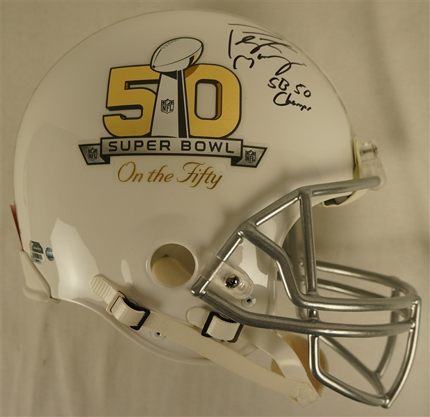 Peyton Manning Super Bowl 50 Autographed Limited Edition Helmet