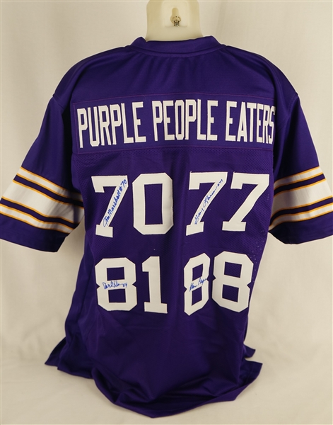 Minnesota Vikings Purple People Eaters Autographed Jersey