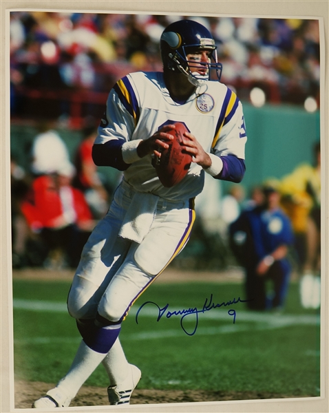 Tommy Kramer Minnesota Vikings Autographed 16x20 Photo