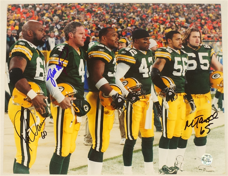 Brett Favre Green Bay Packers Autographed 11x14 Sideline Photo