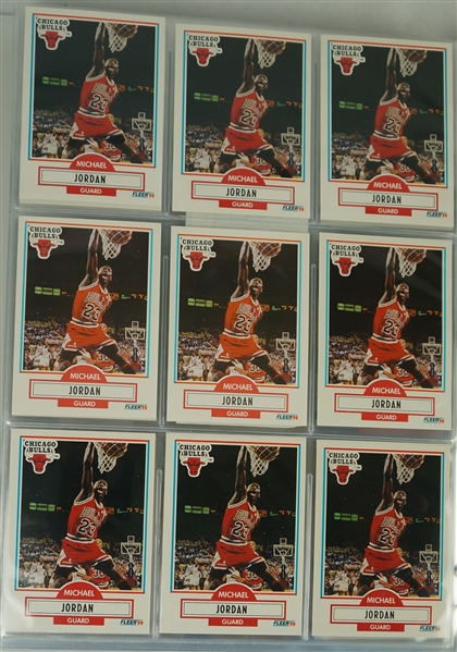 Michael Jordan Collection of 350 Basketball Cards 