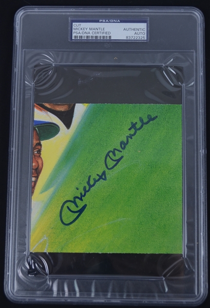 Mickey Mantle Autographed Cut Signature PSA/DNA