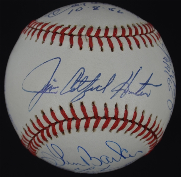 Perfect Game Pitchers Autographed Baseball w/11 Signatures Sandy Koufax