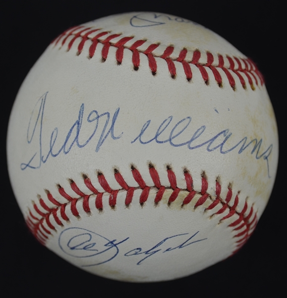 Triple Crown Hitters Autographed Baseball UDA 