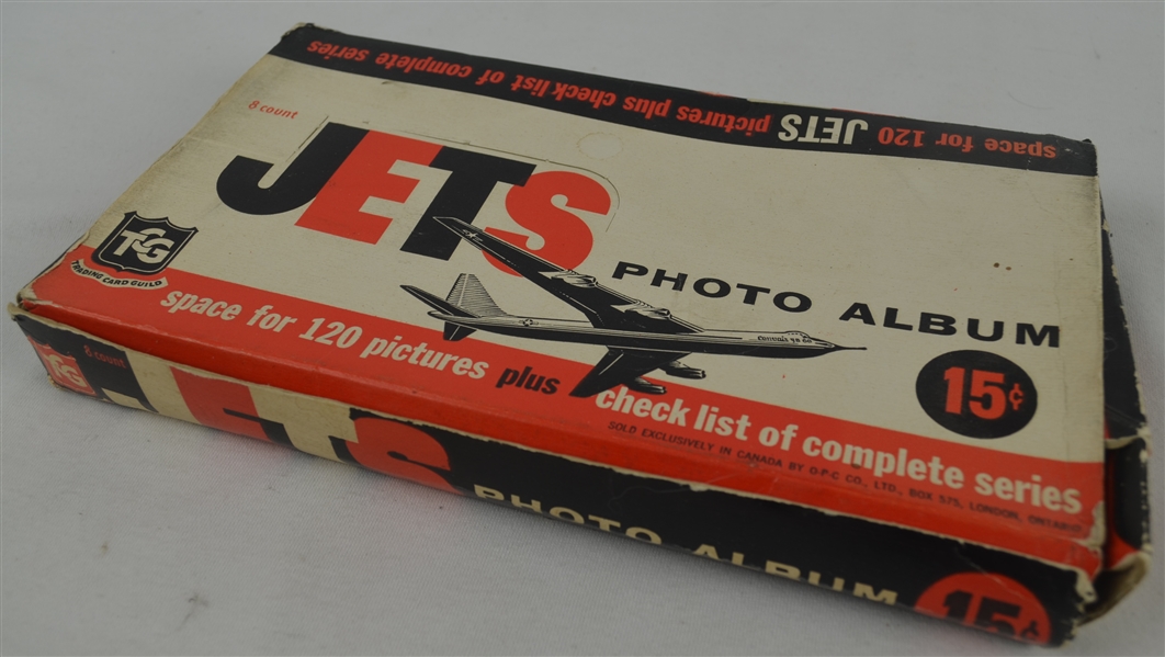 Vintage Box of 1956 Topps Gum Co Jets Photo Albums 