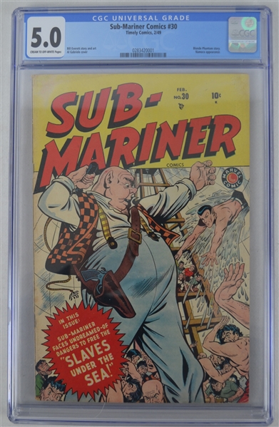 Sub-Mariner 1949 Comic Book Issue #30 CGC Graded 5.0