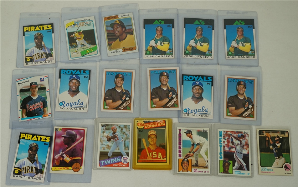 Collection of 20 MLB Rookie Cards w/Dave Winfield