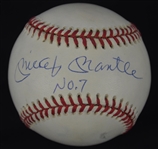 Mickey Mantle Autographed & Inscribed Baseball UDA