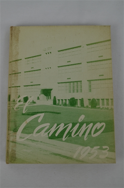 Ernie Broglio 1953 El Camino High School Yearbook Signed 5 Times 