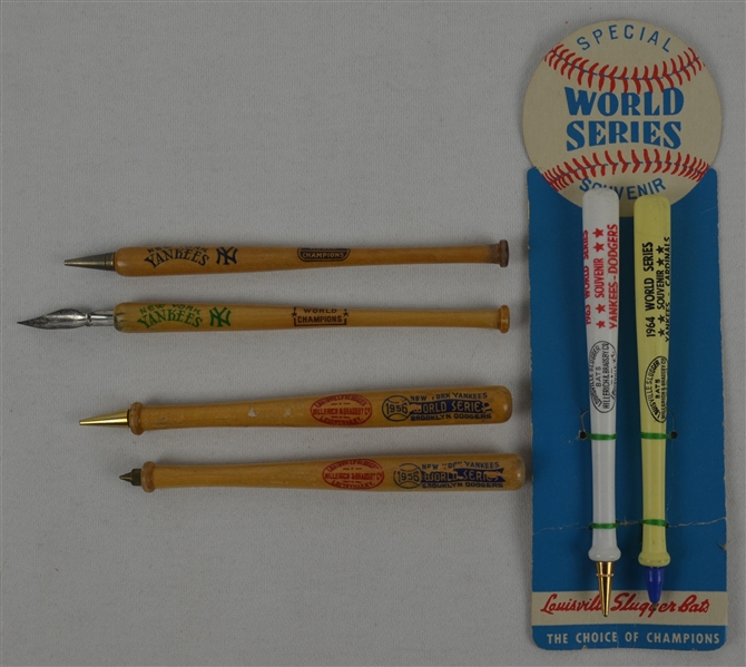 Vintage Baseball Pen & Pencil Collection