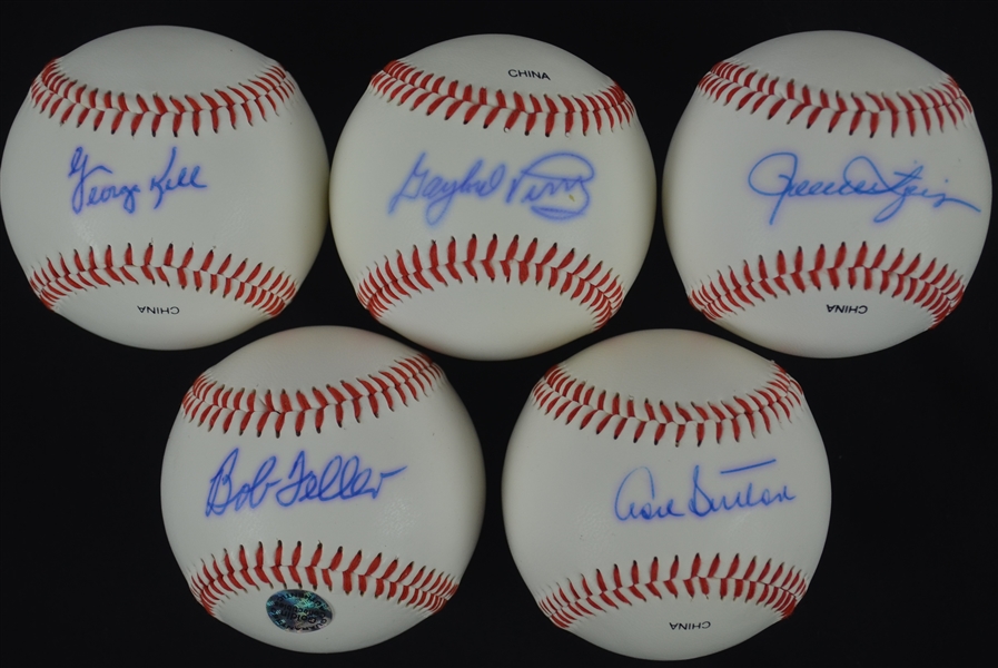 Collection of 5 Autographed Baseballs