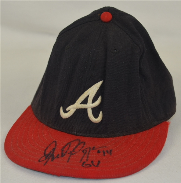 Andres Galarraga Atlanta Braves Game Used & Autographed Hat