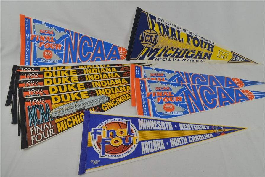 NCAA March Madness Final Four Vintage Basketball Pennants