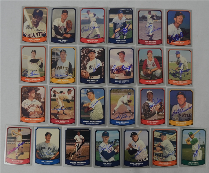 Vintage Collection of 25 Autographed 1988 Pacific Baseball Cards 