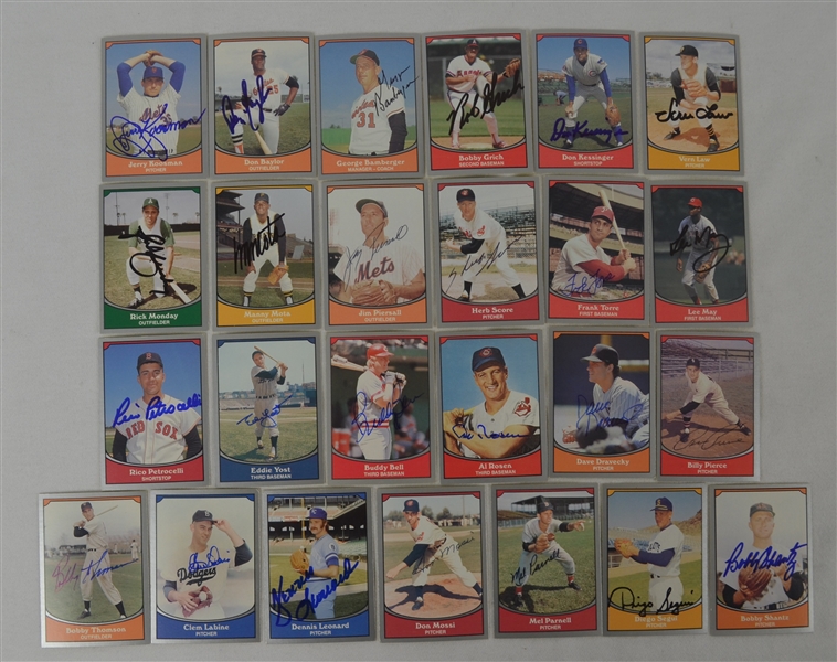 Vintage Collection of 25 Autographed 1989 Pacific Baseball Cards 