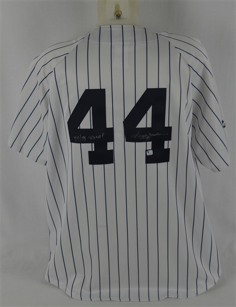 Reggie Jackson Autographed NY Yankees Hat & World Series MVP Inscribed Jersey  