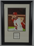 Albert Pujols Original James Fiorentino Oil Painting Signed by Both w/LOA From Artist