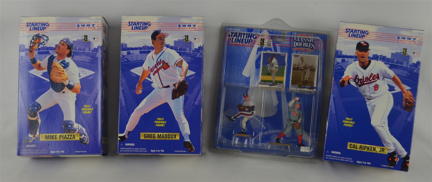 Collection of 5 MLB 1997 Starting Line Ups In Original Box