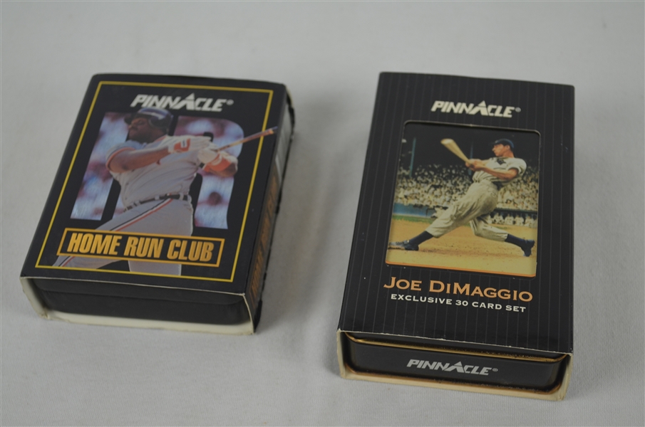 Joe DiMaggio & 500 HR Club Pinnacle Card Sets 