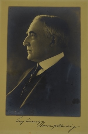 Warren Harding Vintage Autographed Original Photo