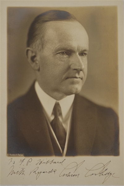 Calvin Coolidge Vintage Autographed Original Photo 