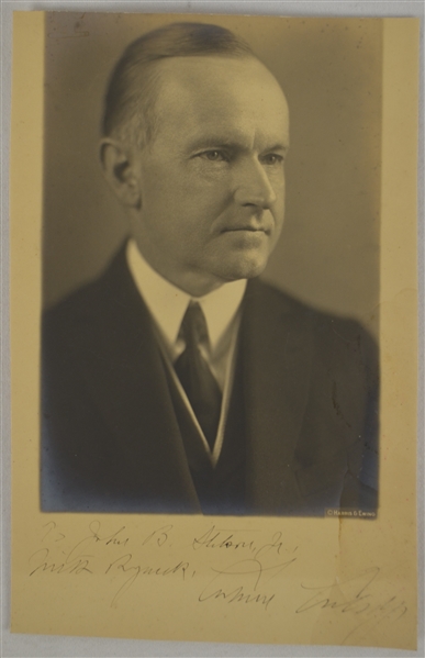 Calvin Coolidge Vintage Autographed Original Photo 