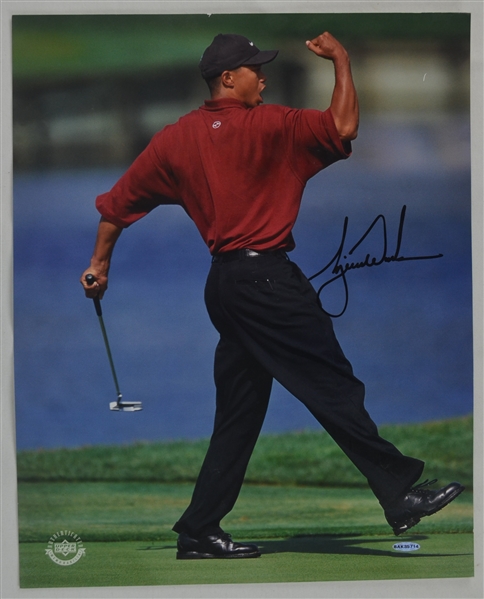 Tiger Woods Autographed 16x20 Photo UDA
