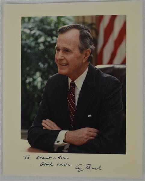 George Bush Autographed Photo