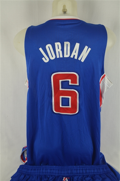 DeAndre Jordan 2013-14 LA Clippers Professional Model Uniform w/Medium Use