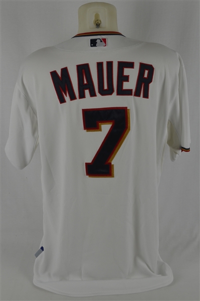 Joe Mauer 2015 Minnesota Twins Professional Model Jersey w/Medium Use MLB