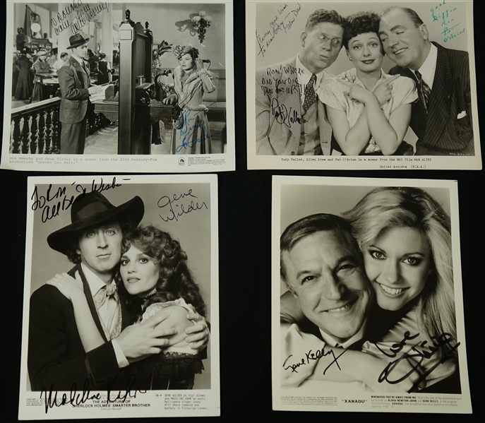 Vintage Collection of 4 Autographed Photos w/Gene Tierney "Heaven Can Wait"
