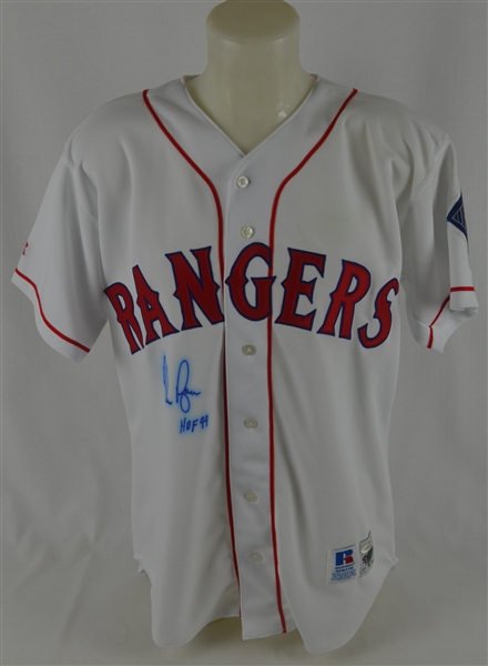 Nolan Ryan Autographed & Inscribed Texas Rangers Jersey