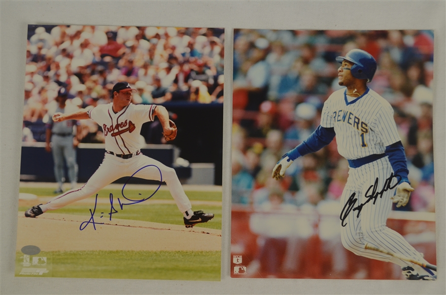 Gary Sheffield & Kevin Millwood Autographed 8x10 Photographs