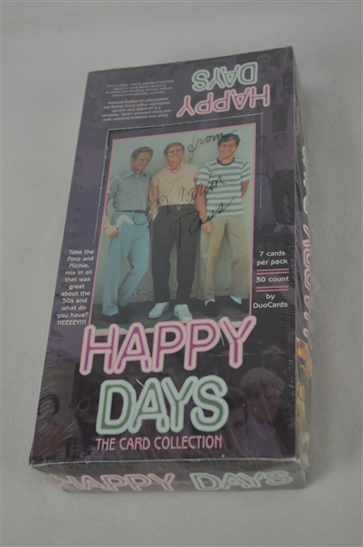 Happy Days Unopened Wax Box Signed by Marion Ross