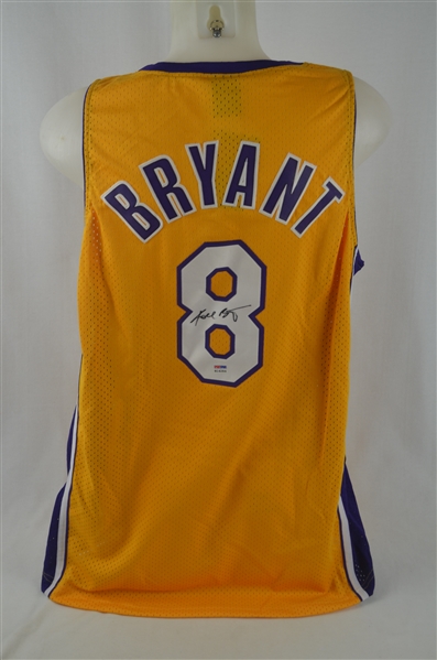 Kobe Bryant Rookie Autographed Los Angeles Lakers Jersey PSA/DNA 