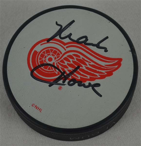 Mark Howe Autographed Hockey Puck