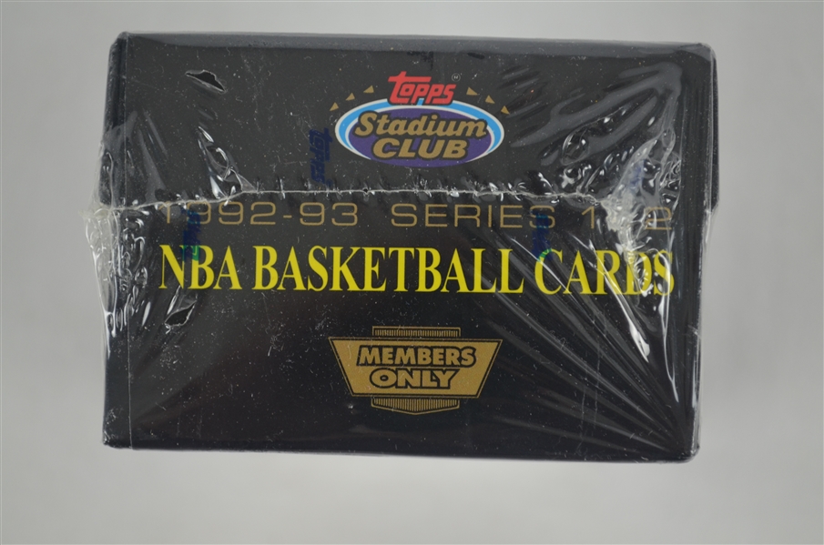 Rare 1992-93 Members Only NBA Stadium Club Factory Sealed Card Set 