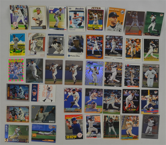 Collection of 40 Derek Jeter Cards