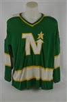 Ted Harris c. 1970-72 Minnesota North Stars Professional Model Jersey w/Heavy Use