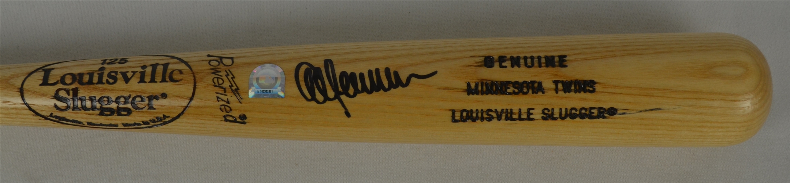 Al Newman Minnesota Twins Autographed Bat