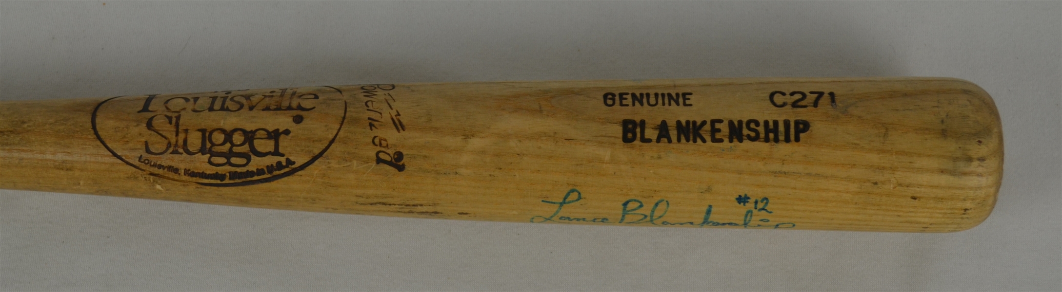 Lance Blankenship Professional Model Bat w/Heavy Use