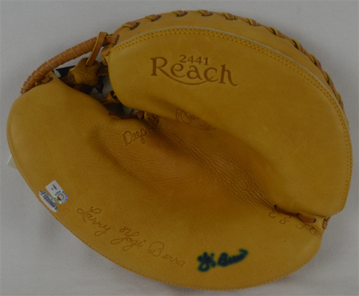 Yogi Berra 1950s Reach Autographed Catchers Mitt