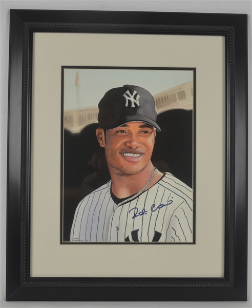 Robinson Cano Original James Fiorentino Painting Signed by Both 