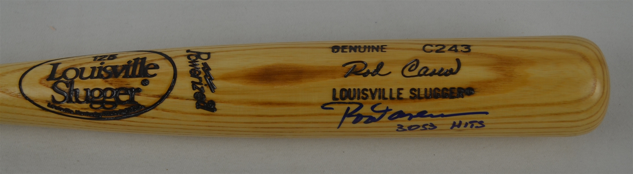 Rod Carew Autographed Signature Model Louisville Slugger Bat