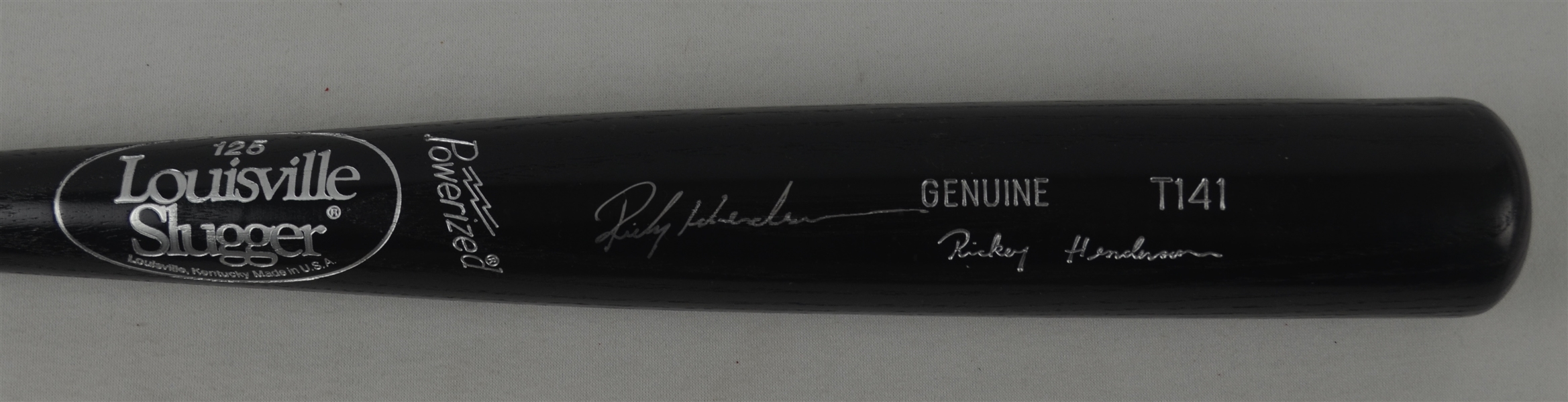 Rickey Henderson Autographed Signature Model Louisville Slugger Bat